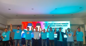Deklarasi Bocahe Gibran, Korda Pati Raya Optimis Peroleh 50% Lebih Suara