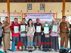BPN Pati Kembali Serahkan 498 Sertifikat Program PTSL di Ds.Sendangrejo Tayu