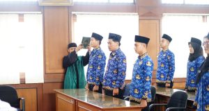 Pj Bupati Ambil Sumpah Janji Pengangkatan PNS di Lingkungan Kabupaten Pati Tahun 2024