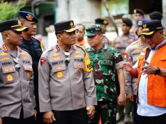 Bersama Kapolda dan Pangdam Henggar Kunjungi Wilayah Terdampak Banjir
