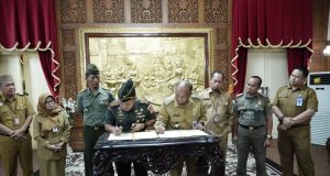 Pemkab Pati dan Korem 073/ Makutarama Tandatangani NPHD Alokasi Anggaran Pilkada 2024