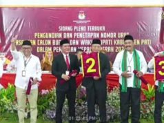 Tentukan Pilihanmu, Tiga Calon Bupati Pati Telah Mendapatkan No Urut
