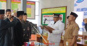 Kades Purwodadi Kec Margoyoso Lantik Dua Perangkat, Begini Pesanya