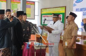 Kades Purwodadi Kec Margoyoso Lantik Dua Perangkat, Begini Pesanya