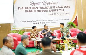Sekda Pati Hadiri Rakor Evaluasi dan Publikasi Pengawasan Pemilu