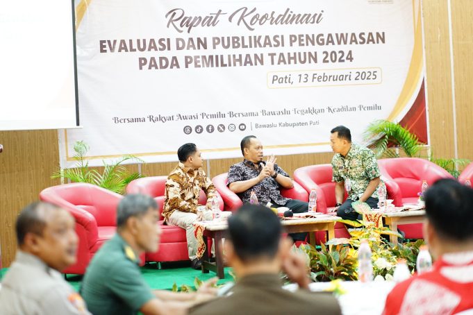 Sekda Pati Hadiri Rakor Evaluasi dan Publikasi Pengawasan Pemilu