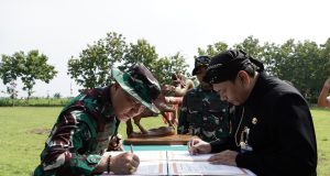 Wakil Bupati Pati Hadiri Penutupan TMMD Sengkuyung Tahap I