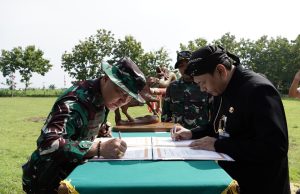Wakil Bupati Pati Hadiri Penutupan TMMD Sengkuyung Tahap I