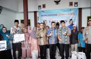 Bupati Pati Dampingi Gubernur Jateng Serahkan Bantuan dan Layanan Kesehatan SPELING
