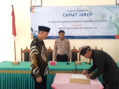 Tri Agung Setiawan Resmi Menjabat Camat Jaken