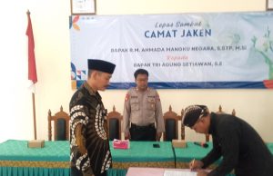 Tri Agung Setiawan Resmi Menjabat Camat Jaken