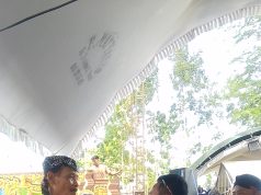 Sedekah Bumi Tegalarum,Seorang Warga Berikan Seikat Padi Kepada Kepala Desa,Apa Maknanya