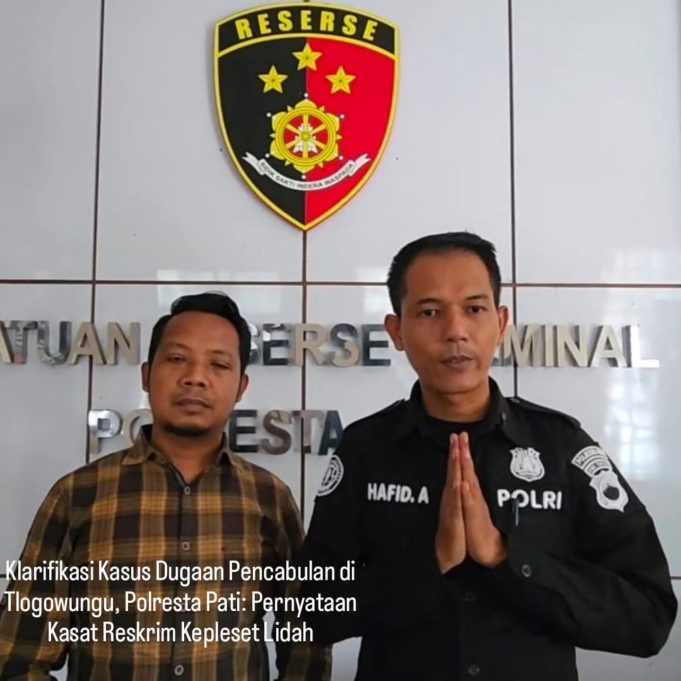 Klarifikasi Kasus Dugaan Pencabulan di Tlogowungu, Polresta Pati: Pernyataan Kasat Reskrim Kepleset Lidah