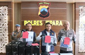 Polres Jepara Berhasil Ungkap Kasus Pencurian Baterai Lithium di Tower Pakis Aji