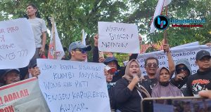 AMPB Demo Polresta Pati, Desak Kepastian Penyelesaian Hukum Sejumlah Kasus