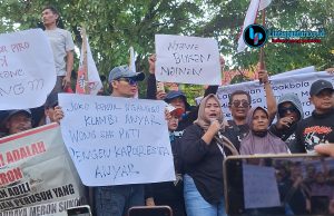 AMPB Demo Polresta Pati, Desak Kepastian Penyelesaian Hukum Sejumlah Kasus