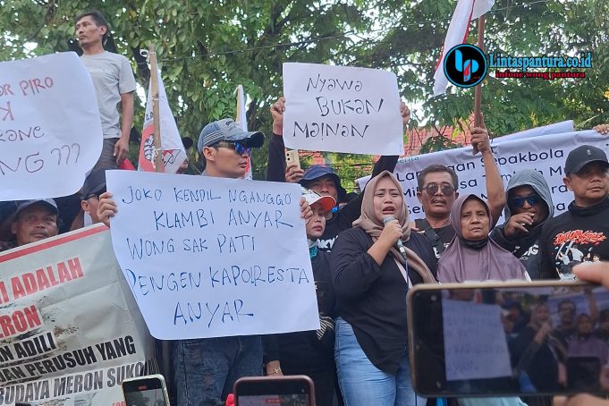 AMPB Demo Polresta Pati, Desak Kepastian Penyelesaian Hukum Sejumlah Kasus