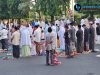 Saf Jamaah Salat Id di Alun-alun Kudus Jadi Sorotan