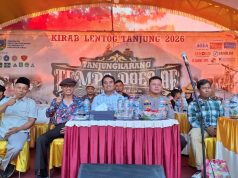 Kirab Lentog Tanjung 2026 Angkat Tema “Tanjungkarang Tempo Doeloe”, Ribuan Warga Padati Jalan Desa