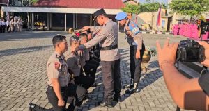 Naik Pangkat Bukan Hadiah! Kapolresta Pati Ingatkan 97 Anggota Soal Amanah dan Integritas
