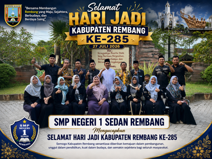Ucapan selamat Hari Jadi Kabupaten Rembang ke 285