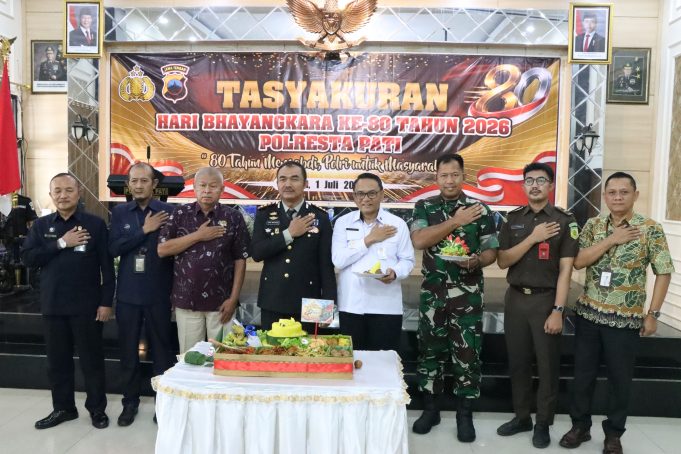 Forkopimda Kompak Hadiri Tasyakuran Hari Bhayangkara ke-80, Kapolresta Pati Sampaikan Komitmen Besar untuk Masyarakat