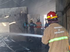Gudang Sparepart Motor di Kudus Dilalap Api, Cat dan Tiner Bikin Kobaran Cepat Membesar