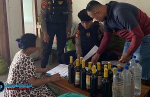 47 Botol Miras Ilegal Disita! Tiga Warung di Kayen dan Gabus Digerebek Polisi