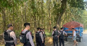 Musim Kemarau Mengancam! Tim Pasopati Polresta Pati Sisir Hutan Cegah Karhutla