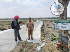 Jalan Pertanian Grogolsari Diperlebar, Dibiayai Bankab Rp100 Juta