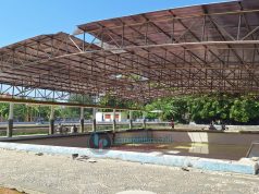 KOLAM RENANG SEPI, ANGGARAN NYARIS Rp400 JUTA! PROYEK WERGU WETAN PEKERJA CUMA 3 ORANG