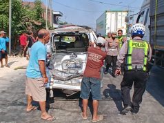 Rem Blong di Jalur Lingkar Kudus! Truk Hino Hantam Kendaraan Beruntun, Tujuh Kendaraan Terlibat, Dua Sopir Terluka